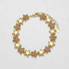 Chunky Fuchsia Crystal Star Bracelets for Women Gold Plated Pentagram Bracelets Dainty Jewelry Gifts - Image 5