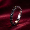 Female Black Round Zircon Stone Wedding Jewelry Promise Love Engagement Rings For Women - Image 6