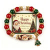 Christmas Multi Elements Pendant Bracelets for Women Colorful Crystal Beads Elk Snowman Snowflake Santa Claus Bracelet Jewelry - Image 13