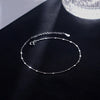 Glamorous Minimalist Silver Layered Adjustable Anklets for Women Girl Charm Party Jewelry Gift - Image 2