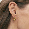 Silver Needle Double Circle Zirconia Earrings For Women Minimalism Vintage Geometry Hoop Earrings Jewelry - Image 4