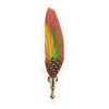 Colorful Feather Brooch Lapel Pin Handmade Men Women Novelty Brooches Lapel Pins Dress Suit Accessory Gift - Image 6
