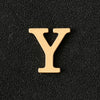 26 English Letter Brooches Gold Color Metal Letter Suit Shirt Collar Lapel Pin Simple Badge Jewelry Clothing Accessories - Image 28