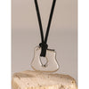 Geometric Pendant Necklace with Wax Cord and Metal Finish Options - Image 36