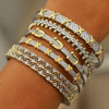 Design Crystal Letter Bangles&bracelets for Women Jewelry Zirconia Cross Geometric Bangles Accessories - Image 2