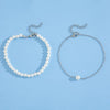 Round Imitation Pearl Chain Anklet for Women Beach Barefoot Sandal Anklet Chain Jewelry Accessories Gifts - Image 2