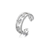 1Pcs Charming Zircon Star Clip On Earrings Ear Cuff Without Piercing Women Girls Geometric Ear Clip Party Silver Color Jewelry - Image 6