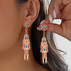 Cute Nutcracker Soldier Pendant Earrings For Women Shiny Rhinestone Imitation Pearl Elegant Earrings Christmas Year Jewelry - Image 20