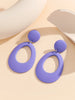 Colorful Acrylic Geometric Drop Earrings for Women Lightweight Boho Chic Dangle Jewelry Accessory - Image 12