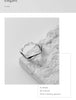 Modian 925 Sterling Silver Irregular Design Water Drop Stackable Finger Ring Trendy Adjustable Size 6-9 Rings For Women Jewelry