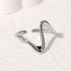 Stainless Steel Irregular Wave Rings for Women Men Creative Gold Color Adjustable Opening Ring Female Statement Jewelry Gifts - Image 14