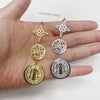 Triple Protection Amulets Necklaces for Women Witch Knot Pentagram Tetragrammaton St. Benedict Stainless Steel Jewerly Gift - Image 4