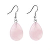 stone crystal drop shaped stainless steel earrings for women wear jewel earrings - Image 2