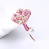 Enamel Flower Brooches for Women Unisex Pearl Plant Pins Banquet Party Backpack Gifts Jewelry Accessories - Image 6