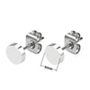 3MM-10MM Punk Small Black Round Stainless Steel Men's Stud Earrings For Women Minimalist Piercings Ear Jewellery Y2k Accessories - Image 19