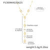 Stainless Steel Chain Necklace with Long Tassel Details - Image 20
