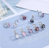Silver Color Square Zircon Earrings for Women Girl Simple Korean Silver Needle Ear Buckles Earring Jewelry - Image 5