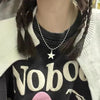Kpop Goth Silver Color Star Pendant Chain Necklace For Women Men Egirl Y2K Cool Emo Punk Aesthetic Grunge Jewelry Gifts - Image 10