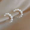 Elegant Imitation Pearl Ear Cuff Clip C-shaped Earrings Non-Piercing Ear Ring Minimalist Earrings for Women Jewelry - Image 3