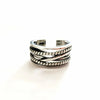 Retro Jewelry Winding Twisted Thai Silver Multi-layer Silver Irregular Geometric Opening Rings - Image 6