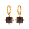 316L Stainless Steel Gold Color Pendant Stone Earring Hoop Earrings For Women Jewelry Gifts - Image 18