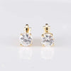 Round Cubic Zirconia Copper Clip Earrings For Women Gold Color Crystal Metal Earring Party Wedding Daily Jewelry - Image 15