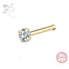 Crystal Nose Stud in L Shape I Shape or Screw 18G and 20G - Image 7