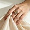 Zircon Double-headed Ring For Women Gold Plated Stainless Steel Rings Women's Jewelry Decoration Accessories Gift - Image 4