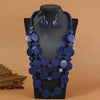 1set Multi-layer African Wedding Party Dress Wooden Beads Necklace Earring Jewelry Sets For Women Gitls Party Jewelry Gifts - Image 3