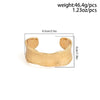 Classic Bump Pattern Openning Bangles Bracelet for Women Cuff Bracelet Gold Color Iron Hand Ornament Jewelry - Image 9