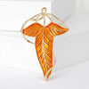 Enamel Oil Drip Leaf Brooches for Women Unisex Botanical Pins Multi-color Available Casual Party Accessories Gifts - Image 8