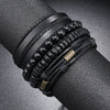 Classic Hand-Woven Leather Bracelet Multilayer Men Bracelets Punk Beads Bangle for Friend Charm Jewelry Gifts - Image 4