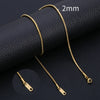 Hiyee Chain Necklace Mix And Match For Women Men Stainless Steel Snake Twist Long Collar High Polished - Image 9