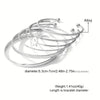 6Pcs/Set Silver Color Star Charm Stackable Bangle Bracelet Set for Women Boho Multi-layer Open Cuff Bracelet Jewelry Accessories - Image 5