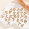 2PCS Metal Initial A To Z 26 Letters Pin Suit Shirt Collar Lapel Brooch Pin Badge Jewelry For Men Women Accessories - Image 2
