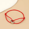 Simple Unisex Bracelet 3 Metal Round Circle Accessory Adjustable Men's Rope Bracelet for Women Jewelry Gifts - Image 22