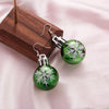 Christmas Snowflake Pattern Resin Bulb Drop Earrings Simple 3D Round Ball Dangle Earrings Holiday Jewelry Gifts For Women Men - Image 5