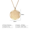 Flower of Life Sacred Geometry Necklace Stainless Steel Mandala Neck Chain Women Men Vintage Universal Spiritual Jewelry - Image 14
