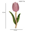 Enamel Tulip Flower Brooches Pins For Women Lady 2-color Pretty Plants Party Office Brooch Pins Gifts - Image 9