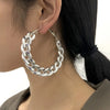 Metal Punk Style Oversized Large Hoop Earrings Twisted Big Circle Round Loop Earrings for Women Exaggerate Party Jewelry Gifts - Image 2