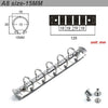High-quality Metal Ring Binder Clips for Loose Leaf Notebook, Detachable A5 Personal A6 A7 Binder Rings for Planner Accessories - Image 13