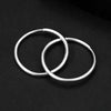 Silver Twisted Round Hoop Earrings for Women Jewelry Minimalist Geometric Accessories - Image 7