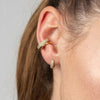 Stainless Steel Hoop Earrings with Multicolor Zircon Details - Image 19