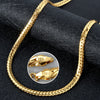Sunny Jewelry Copper Necklace Snake Chains Gold Plated For Women Man Italy 750 For Daily Wear Gift - Image 4
