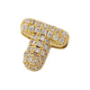 Initials Cute Bubble Pendant A-Z Golden Colour Cubic Zirconia Necklace Beaded Pendant 26 Letters Gift - Image 23
