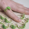 Mini Green Tree Frog Ring Frog Open Rings for Women Men Metal Cute Animal Adjustable Finger Ring Jewelry Birthday Party Gift - Image 3
