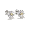Chain Hoop Piercing Earring with Square and Waterdrop Details - Image 13
