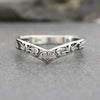 European and American Hollowed Out Retro Ring, Women's Antique Silver Vintage Feeling, Niche Love Personality Accessory - Image 1