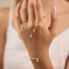 Zircon Droplet Pendant Necklace Ring Bracelet Earrings Set For Women Gold Pvd Plated Stainless Steel Jewelry - Image 4
