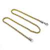Punk Twist Rope Chain Stainless Steel Necklace Gold And Silver Color Classic Link - Image 5